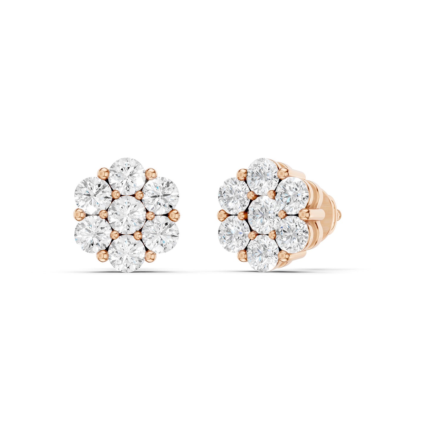 Floral Cluster Studs Small