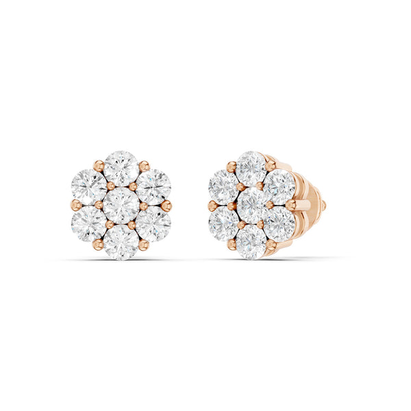 Floral Cluster Studs Small