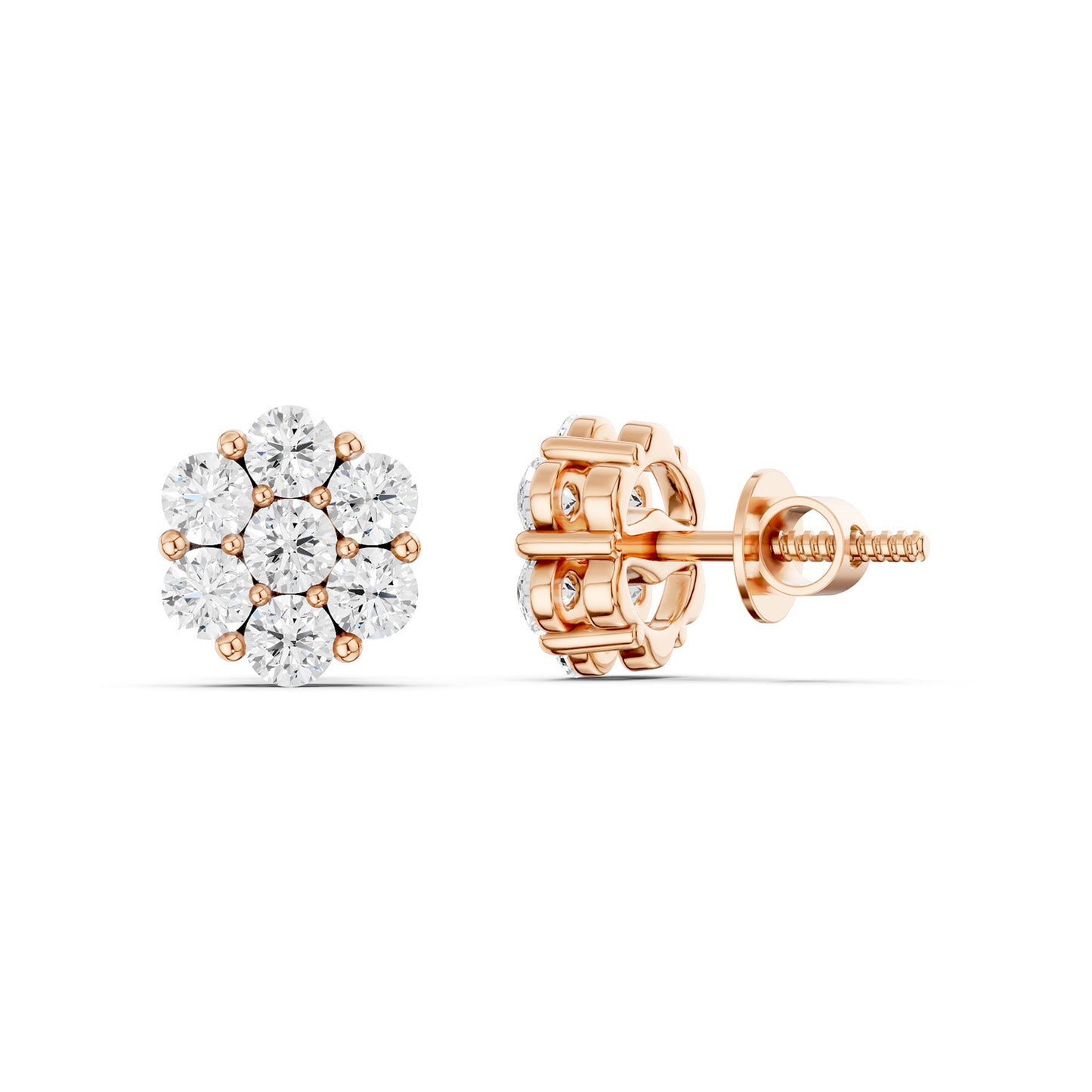 Floral Cluster Studs Small
