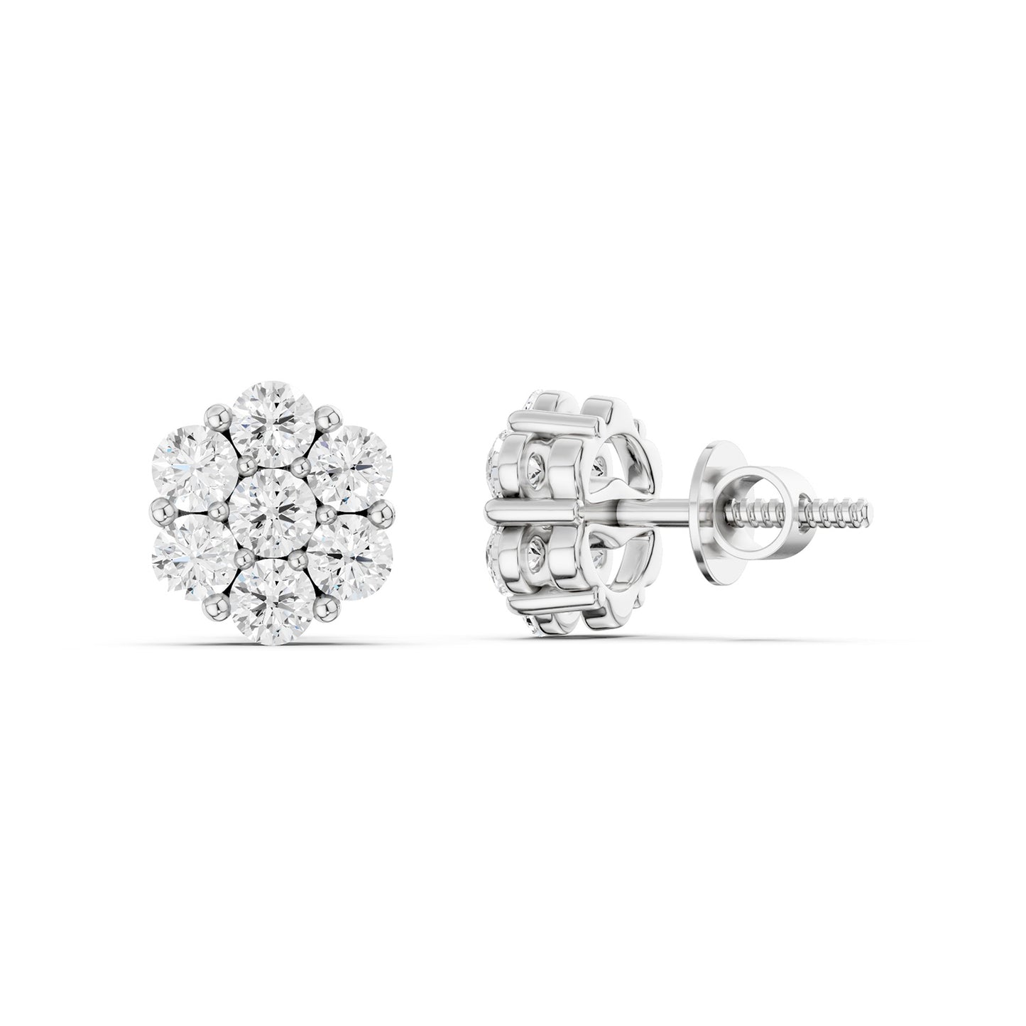 Floral Cluster Studs Small