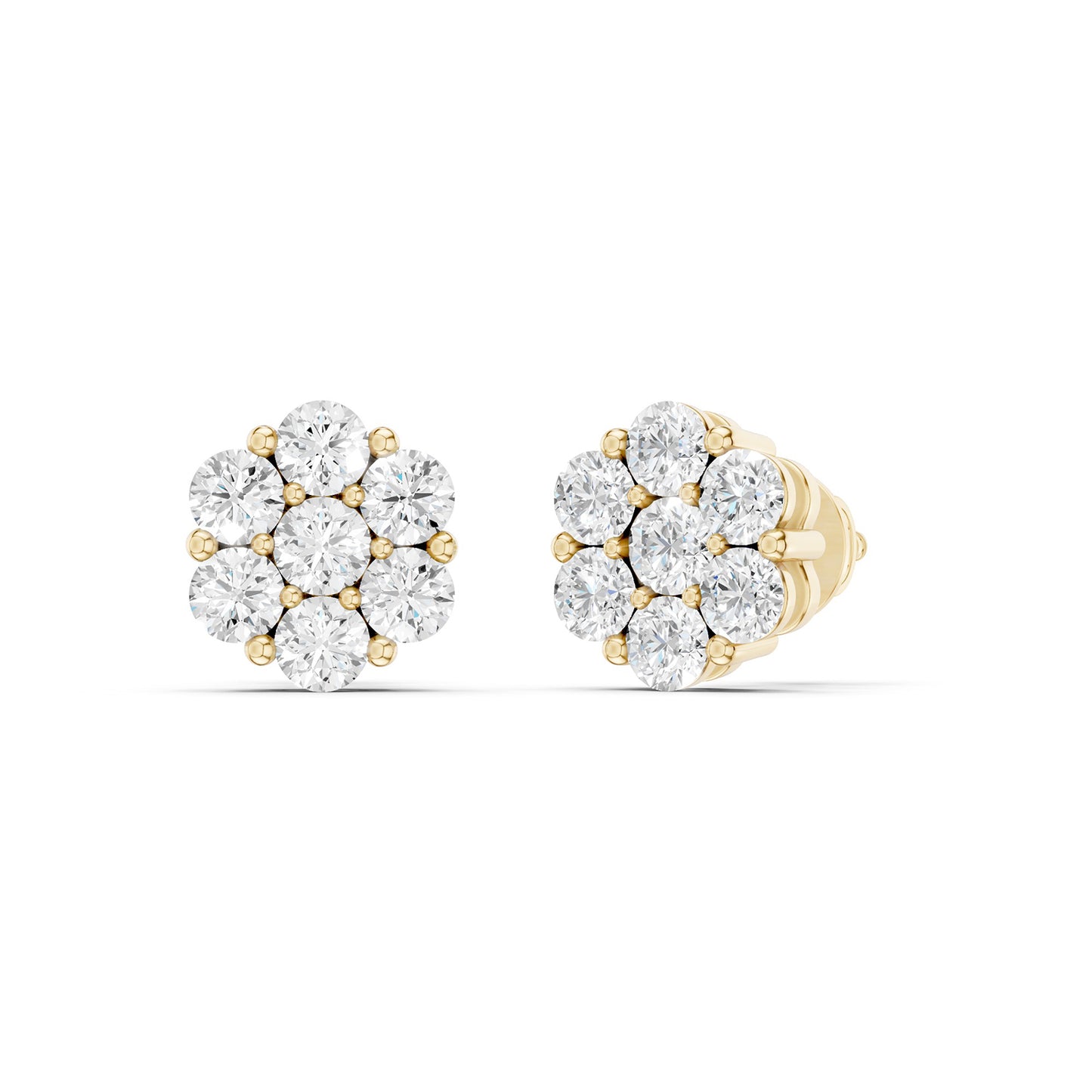 Floral Cluster Studs Small