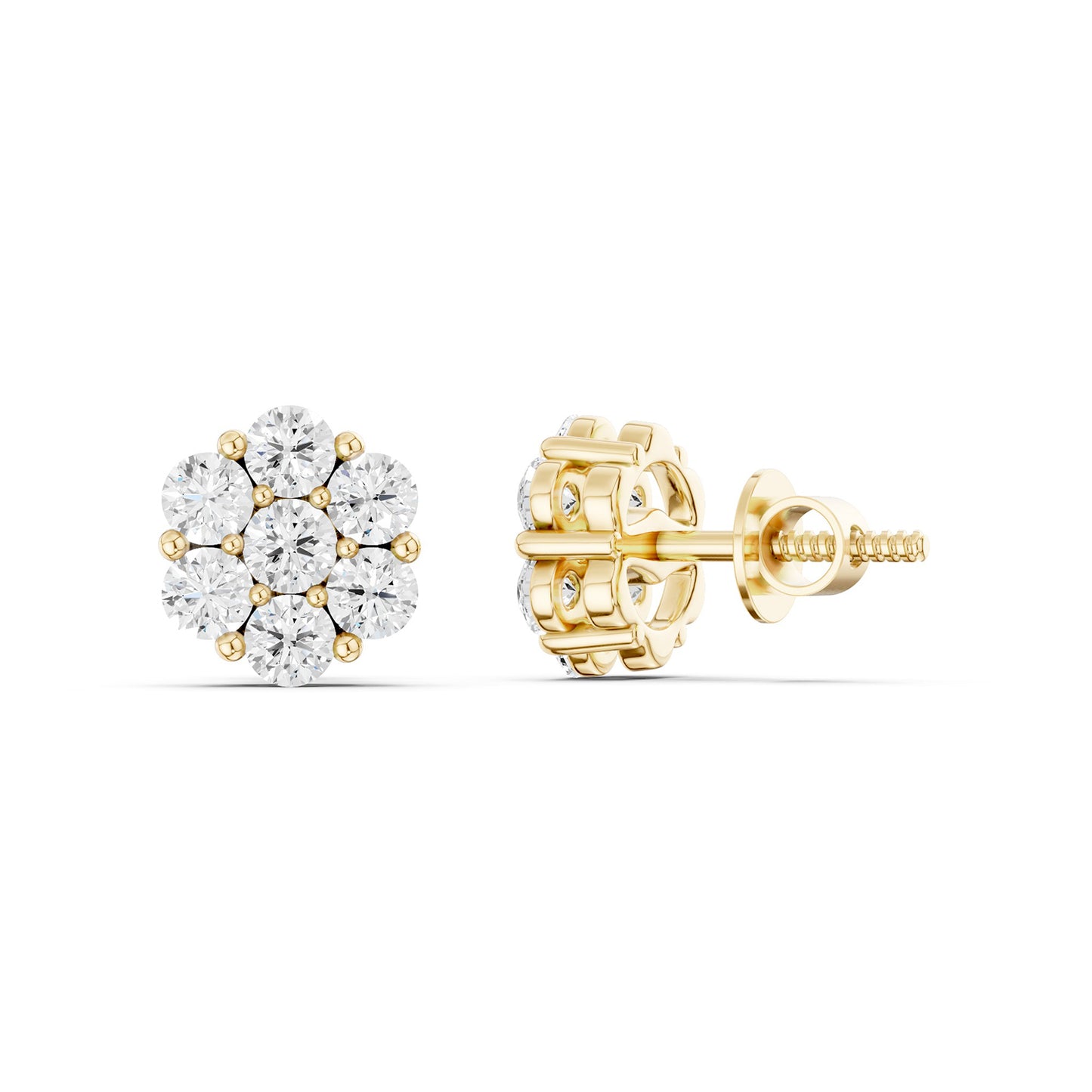 Floral Cluster Studs Small
