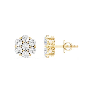 Floral Cluster Studs Small