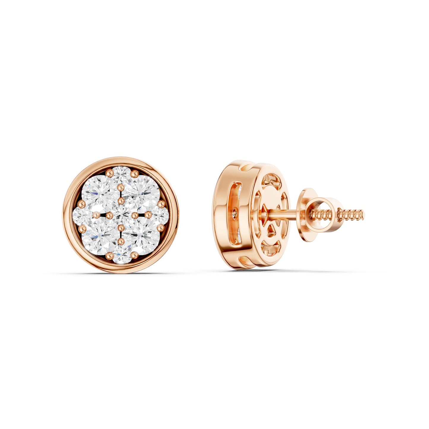 Round-Shaped Cluster Studs