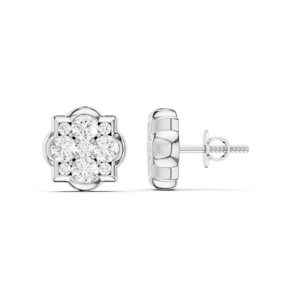Floral Cluster Studs Medium