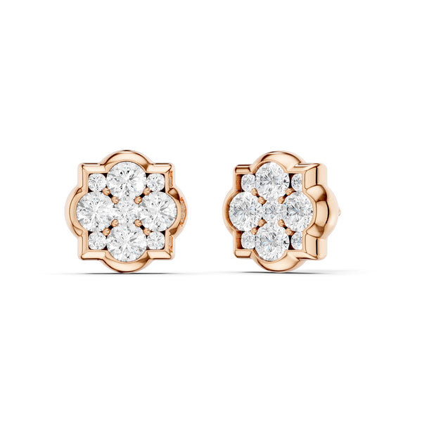 Floral Cluster Studs Medium