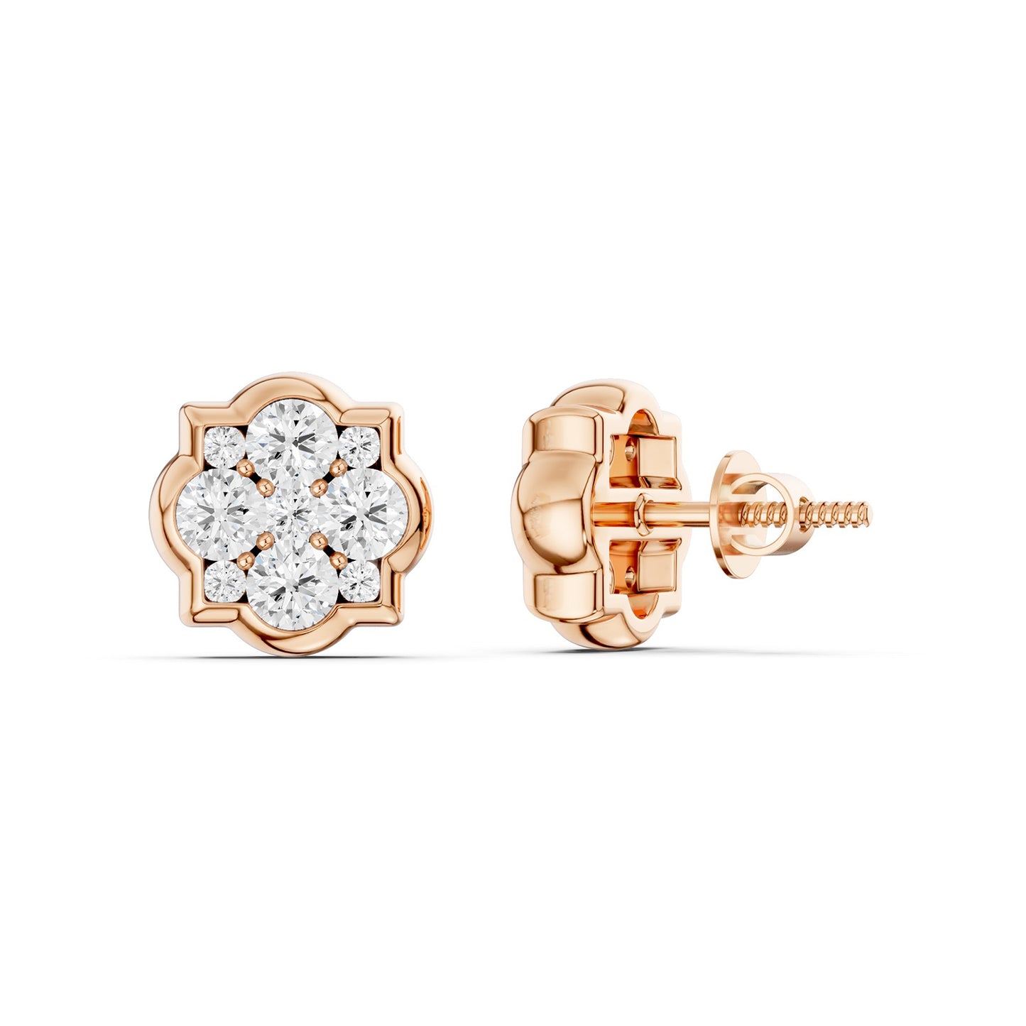 Floral Cluster Studs Medium