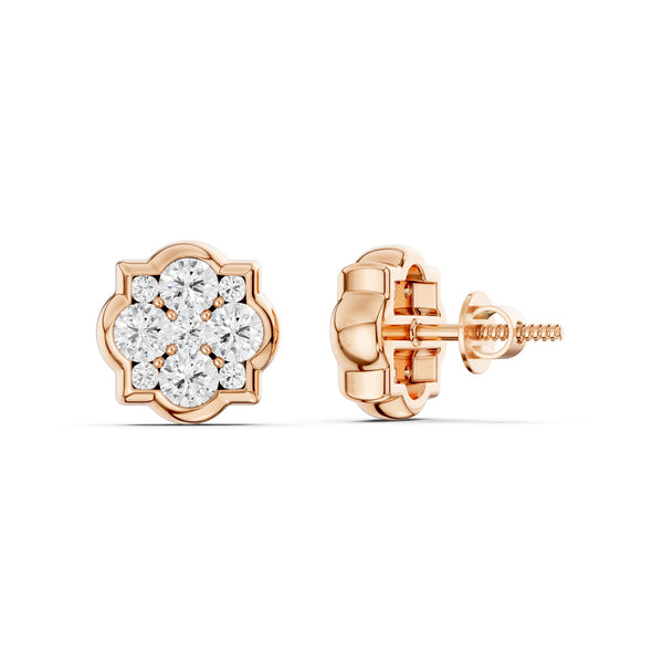 Floral Cluster Studs Medium