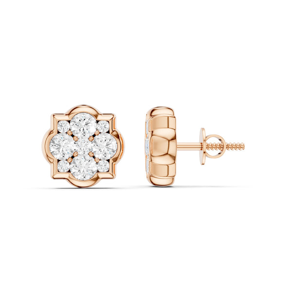 Floral Cluster Studs Medium