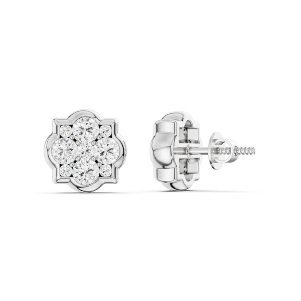 Floral Cluster Studs Medium