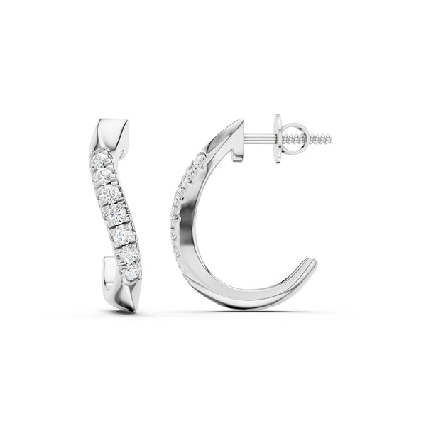 S-Curve Hoop Earrings