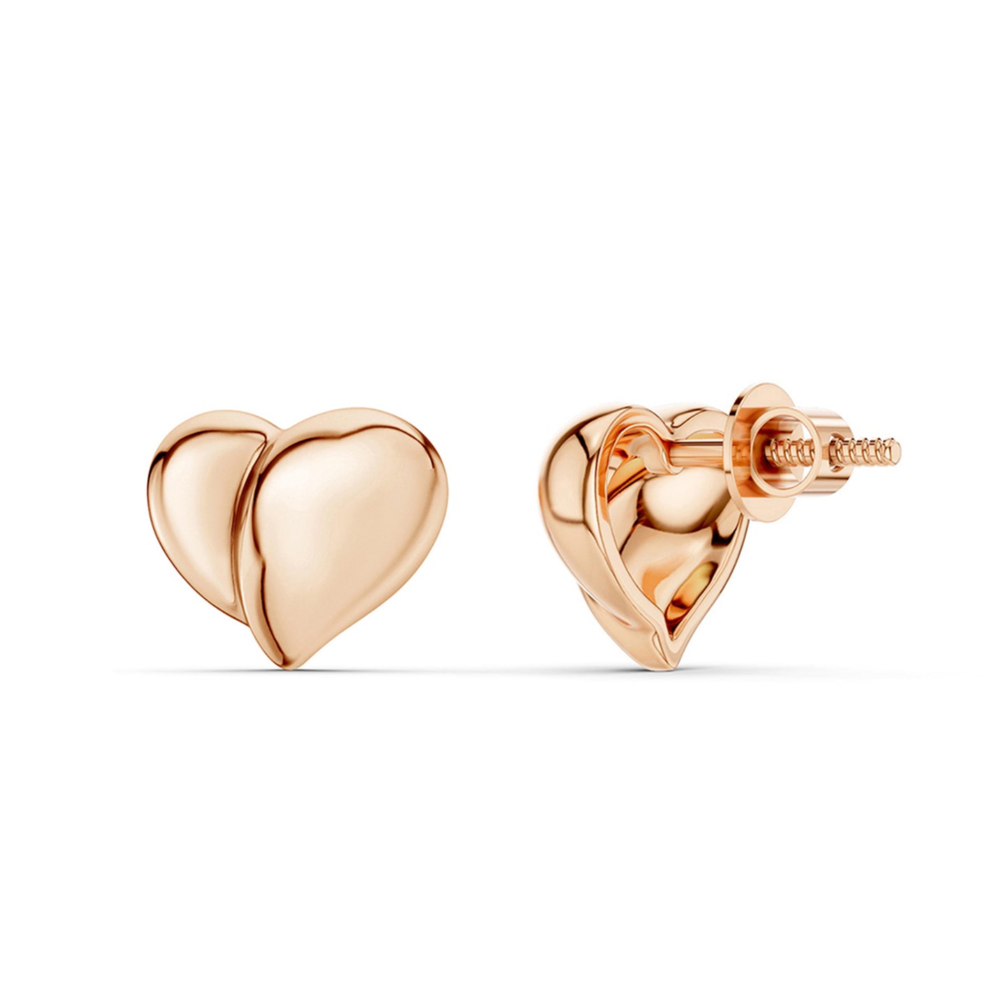 Unfolded Heart Studs