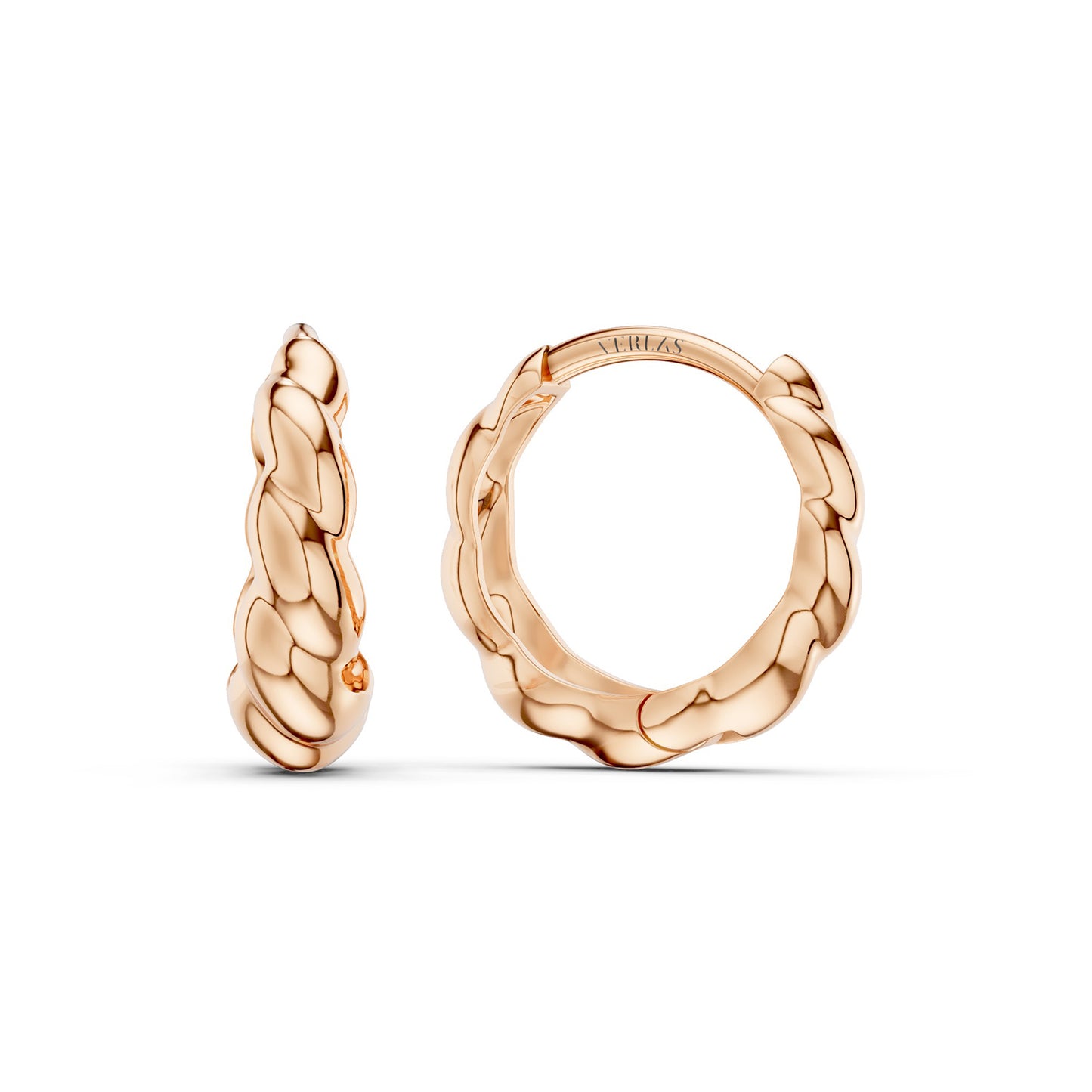 Twisted Rope Huggie Hoops