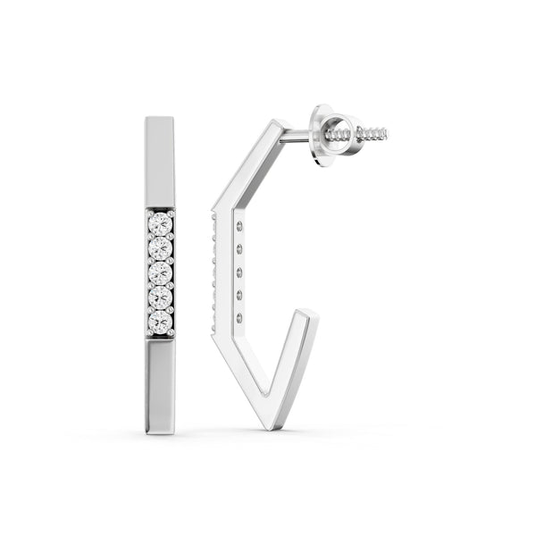 Sleek Triple Sparkle Studs