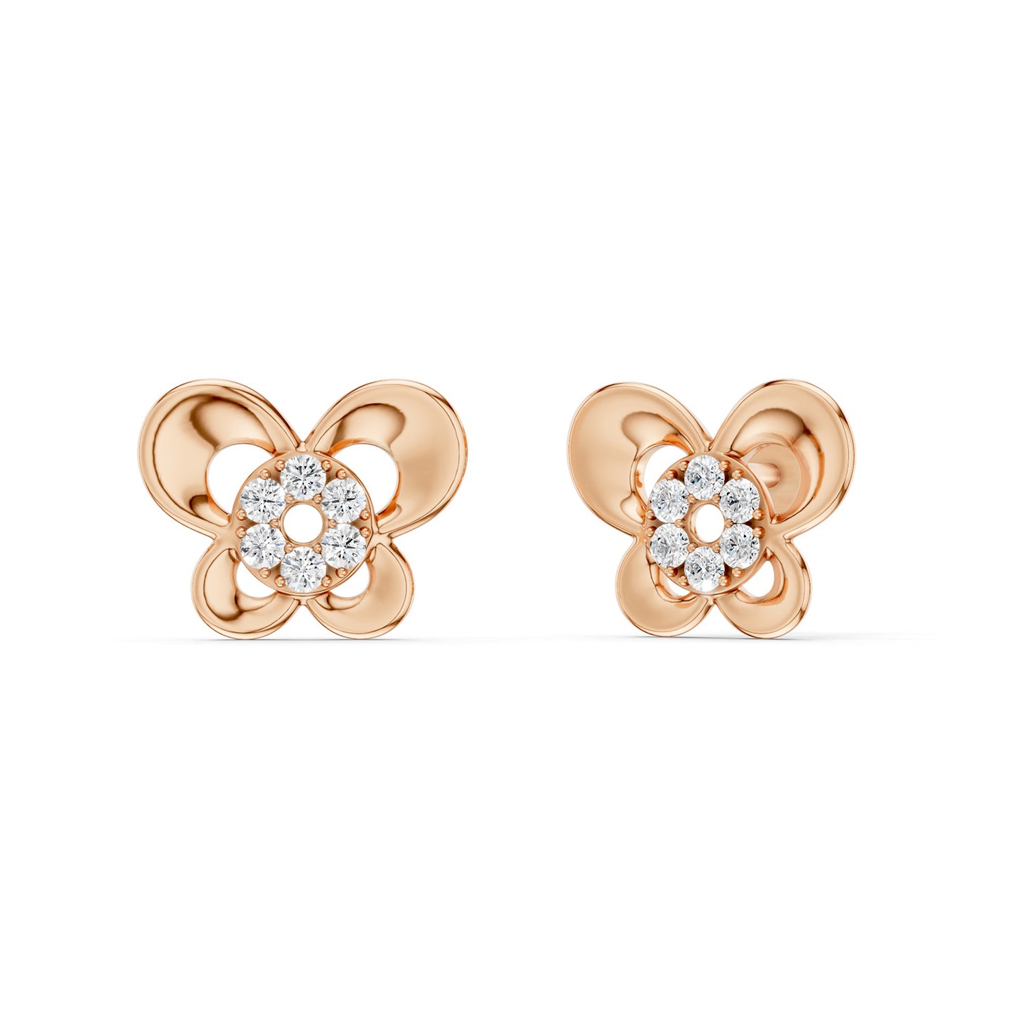 Halo Cluster Butterfly Studs
