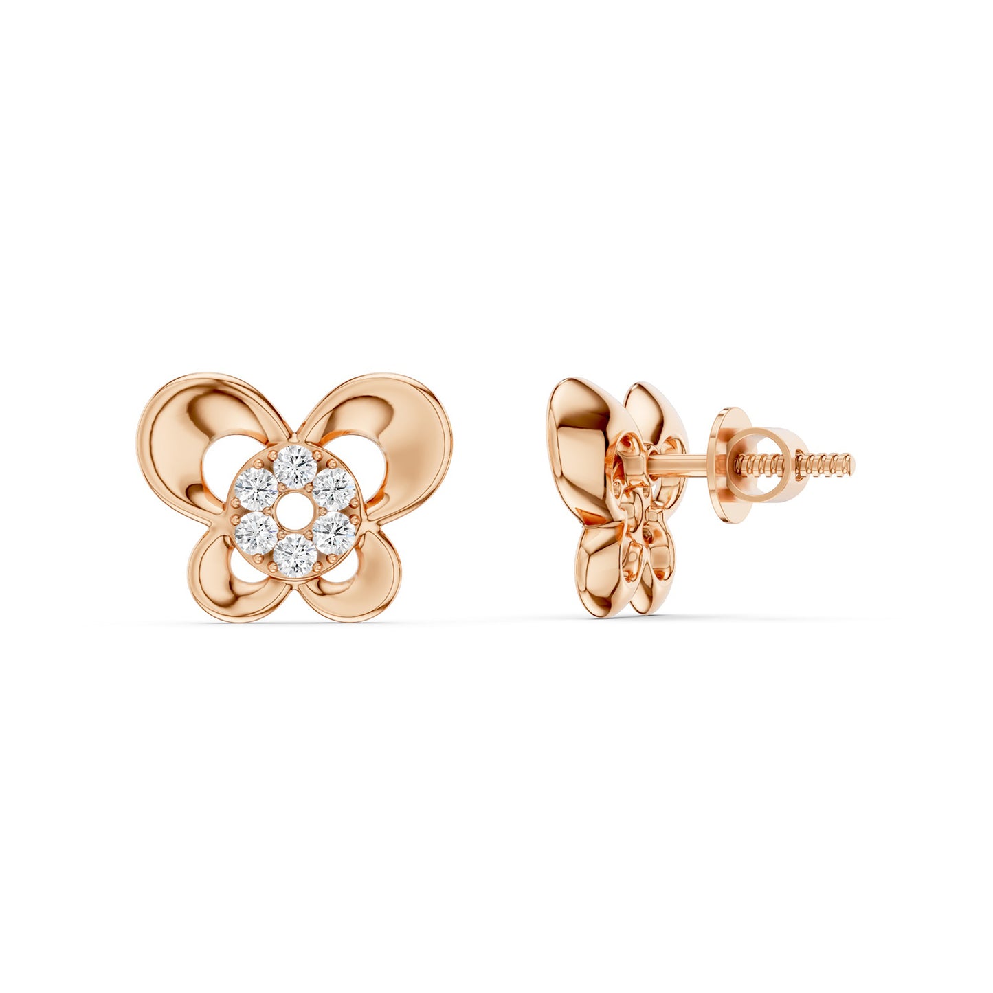 Halo Cluster Butterfly Studs
