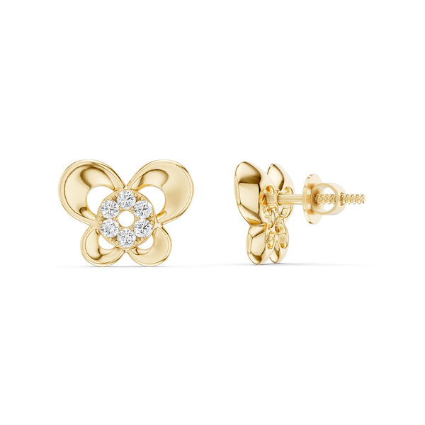Halo Cluster Butterfly Studs