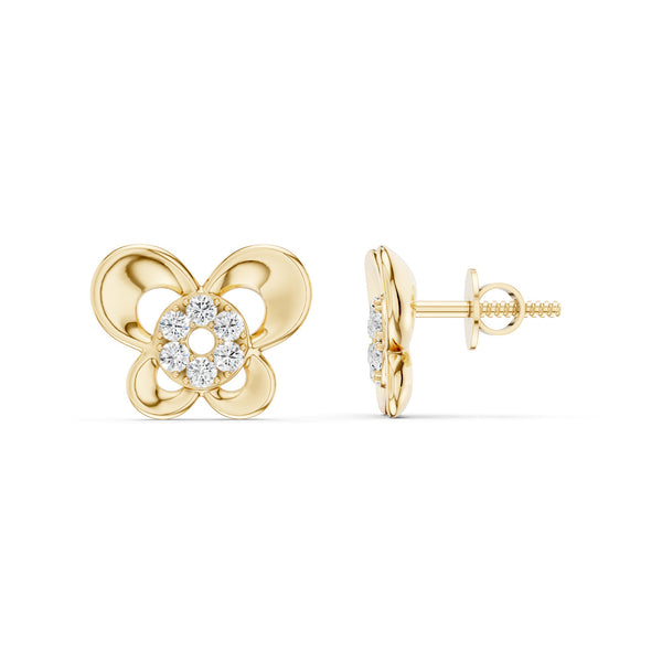 Halo Cluster Butterfly Studs