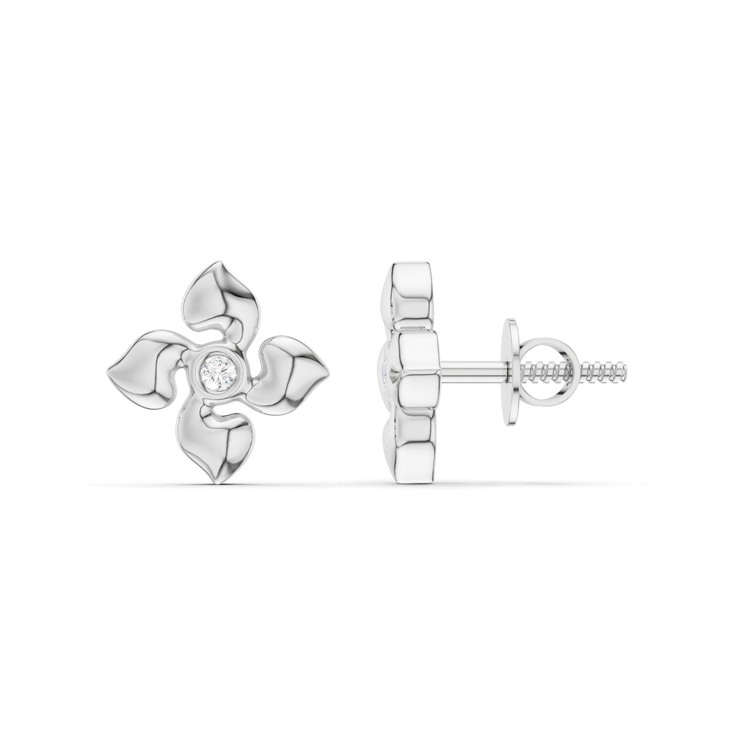 Contoured Petals Studs