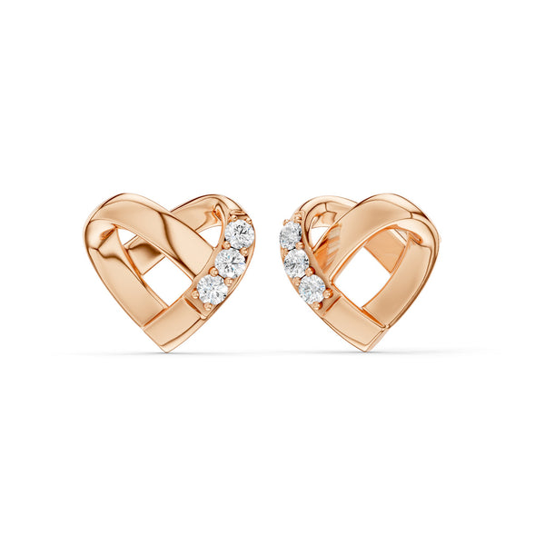 Entwined Heart Studs