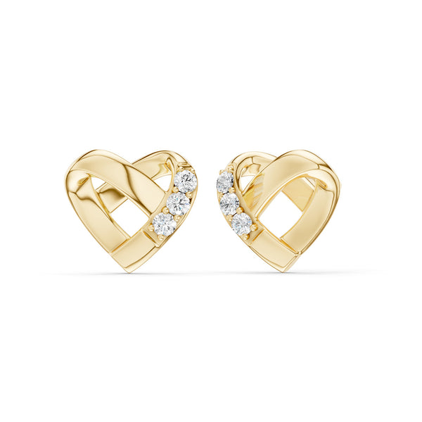 Entwined Heart Studs