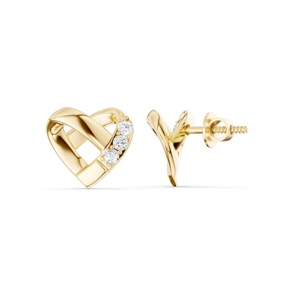 Entwined Heart Studs