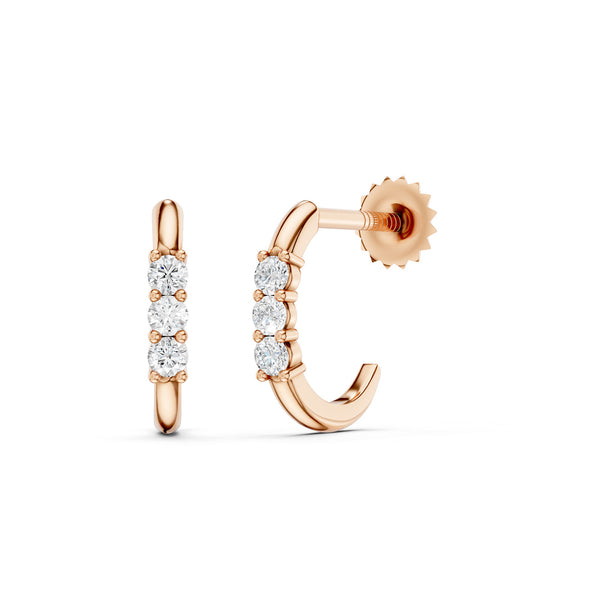 Trio Lumière Huggie Hoops