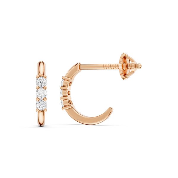 Trio Lumière Huggie Hoops