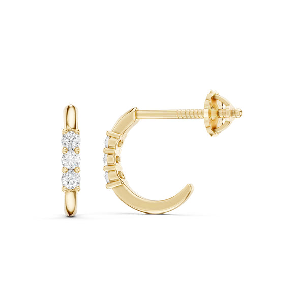 Trio Lumière Huggie Hoops