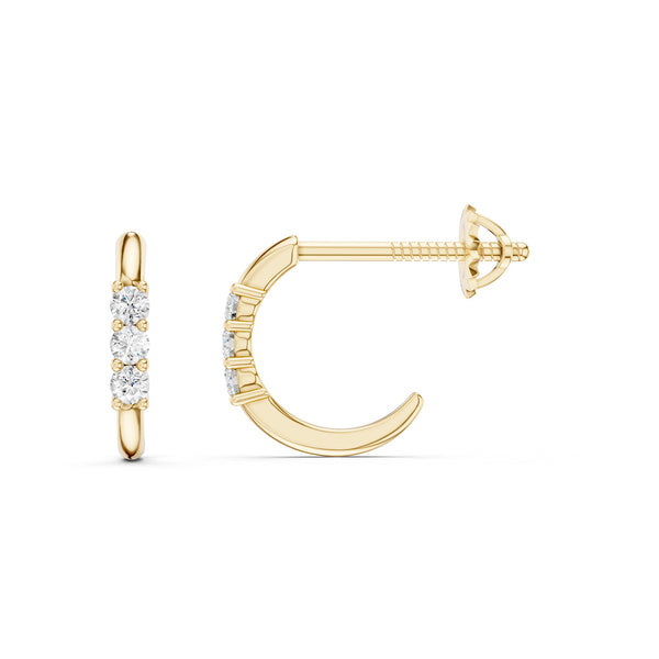 Trio Lumière Huggie Hoops