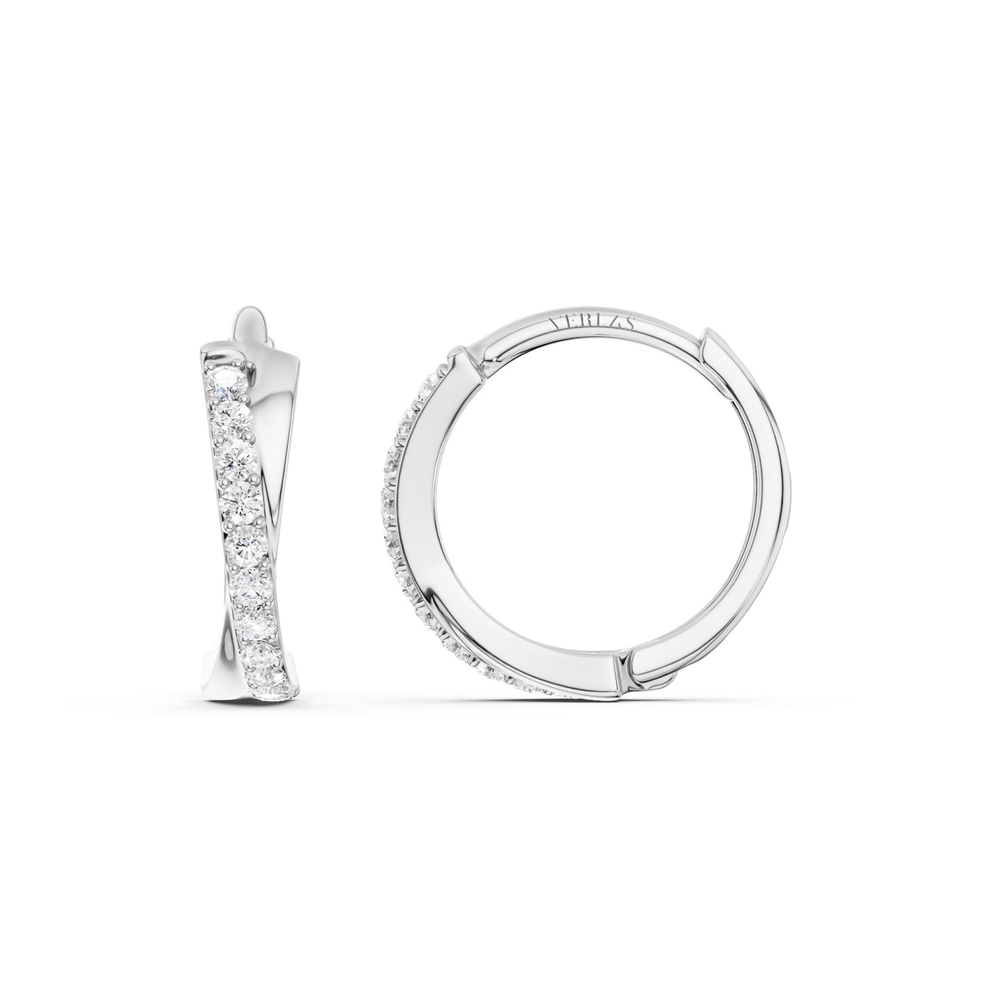 Twisted Huggie Hoop Earrings