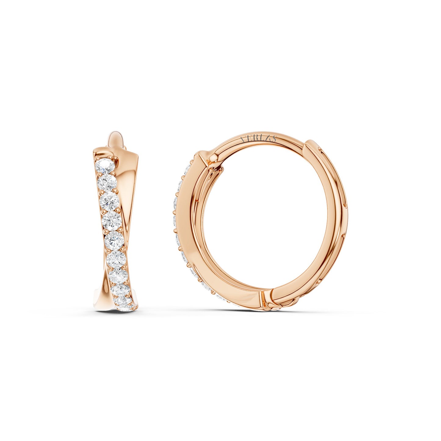 Twisted Huggie Hoop Earrings