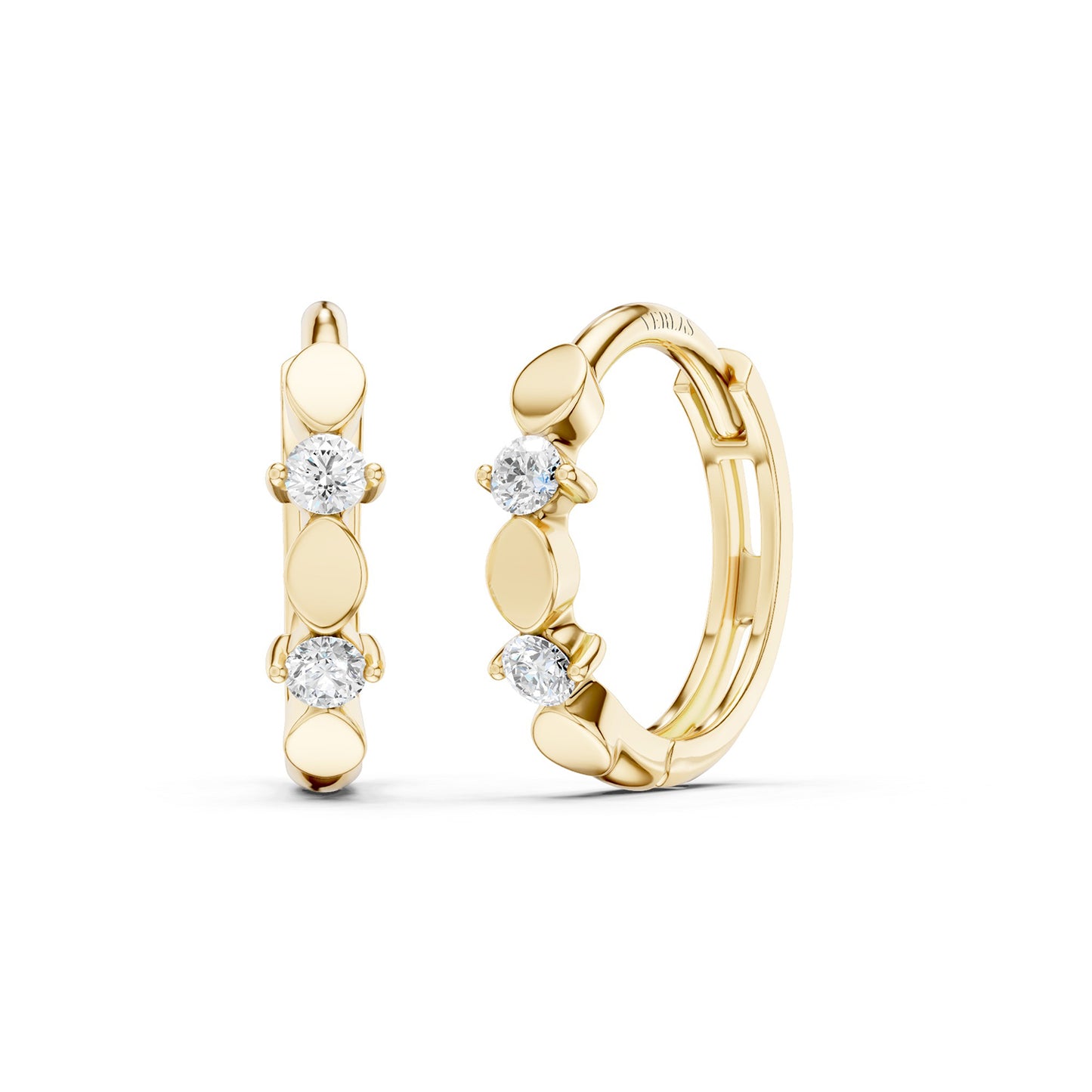Luxe Round Huggie Hoops