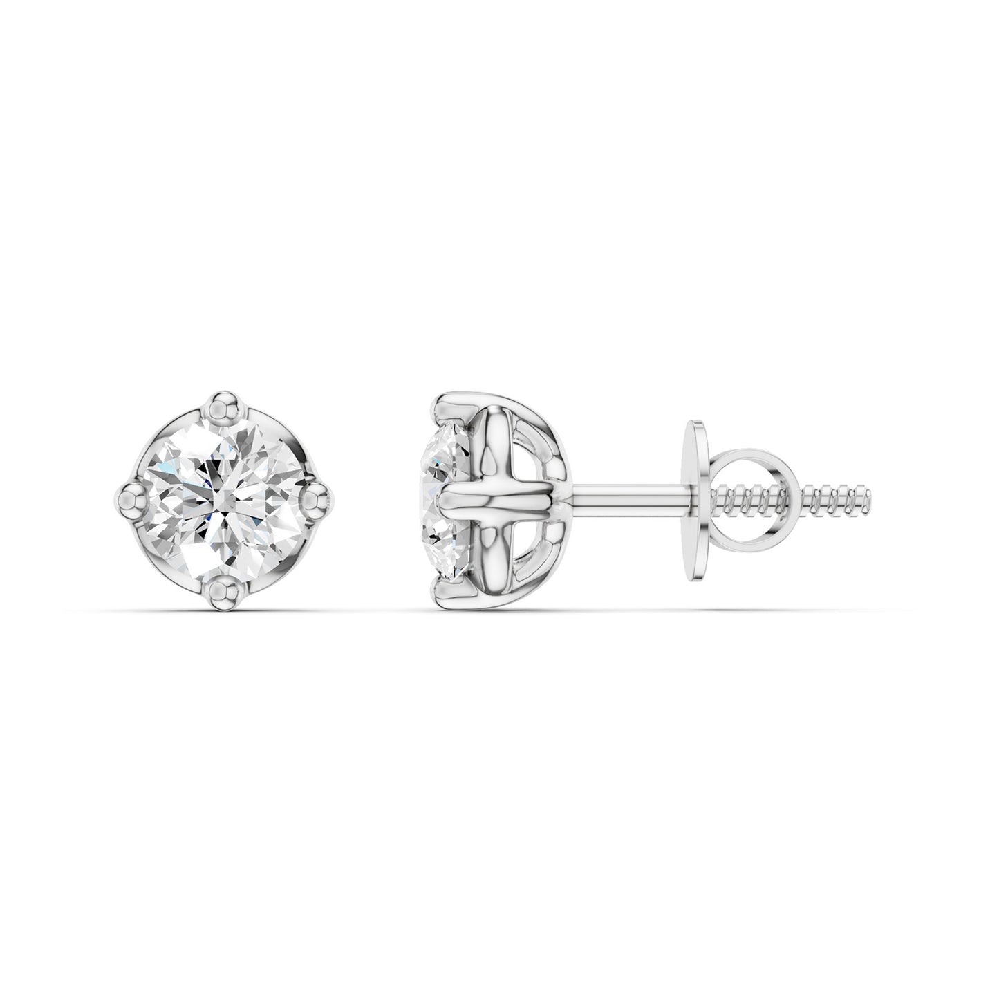Round-Cut Basket Studs