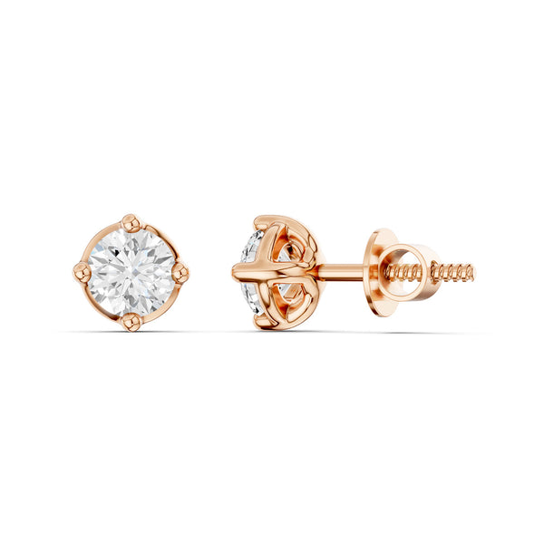 Round-Cut Basket Studs