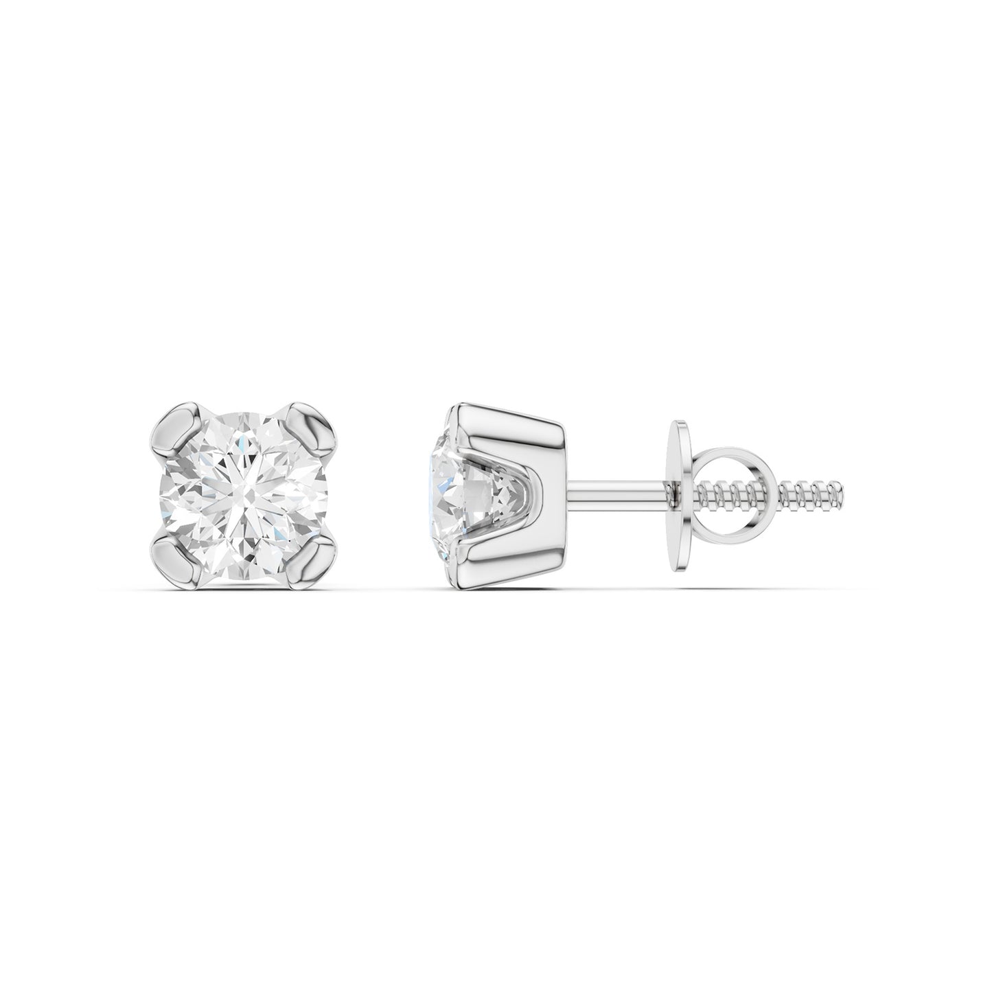 Minimalist Round-Cut Studs