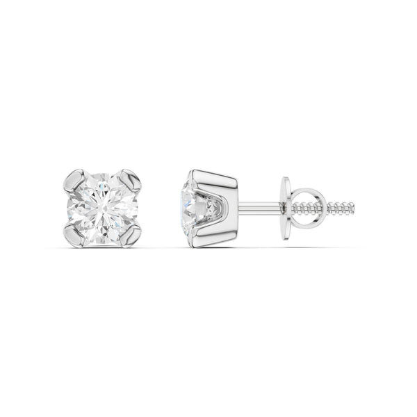 Minimalist Round-Cut Studs