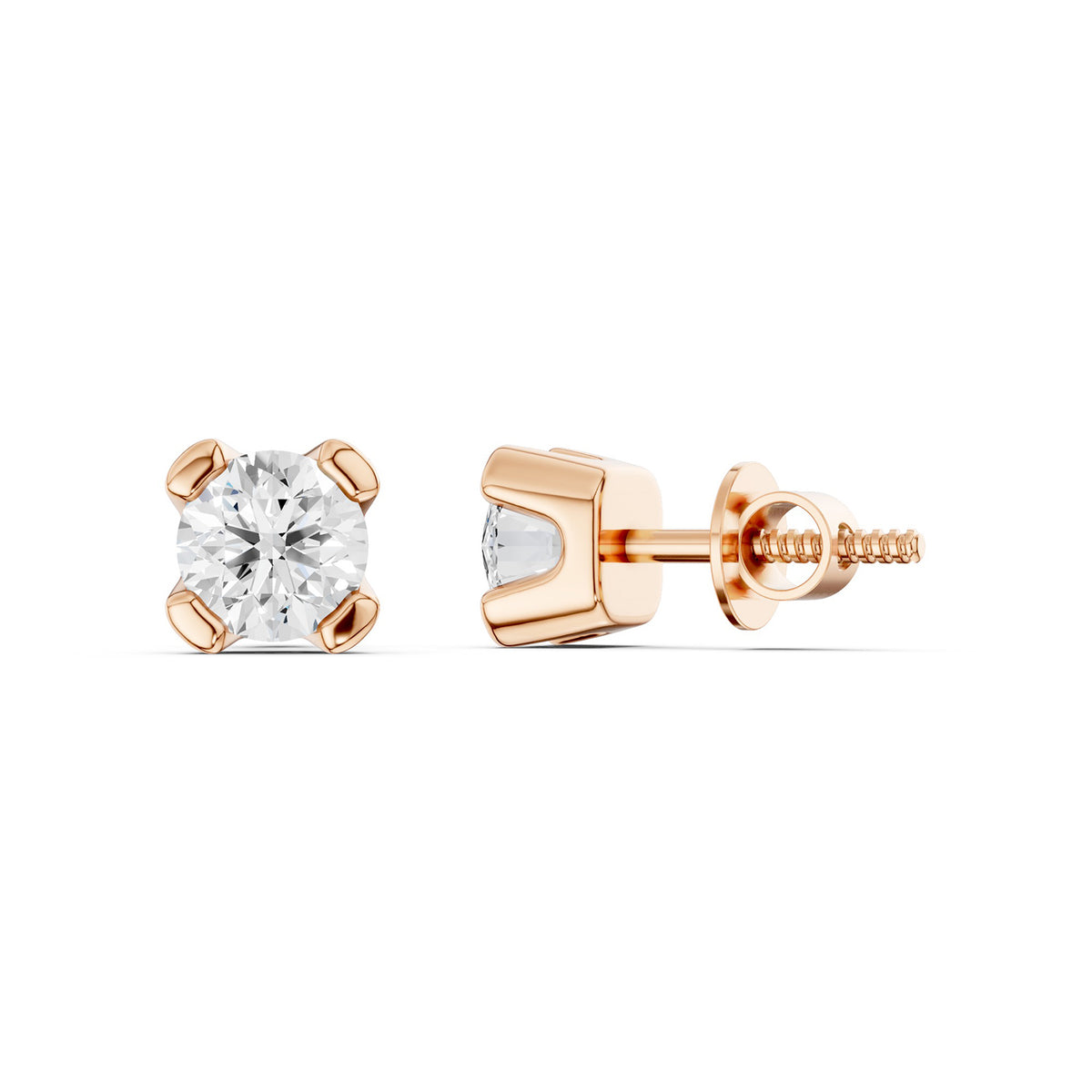 Minimalist Round-Cut Studs