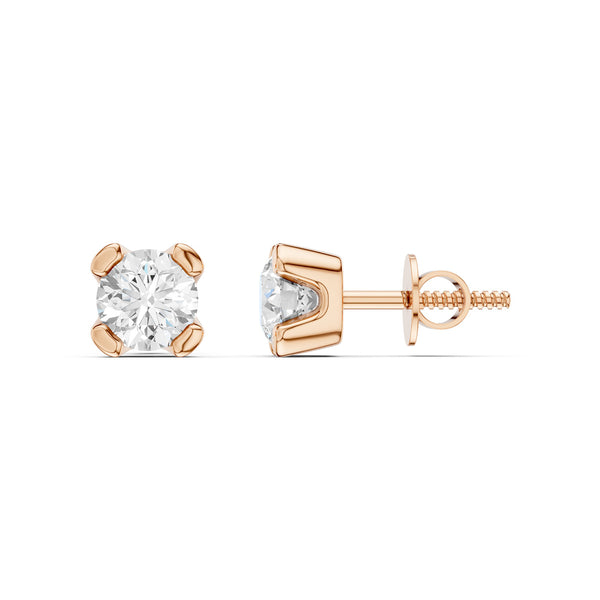 Minimalist Round-Cut Studs