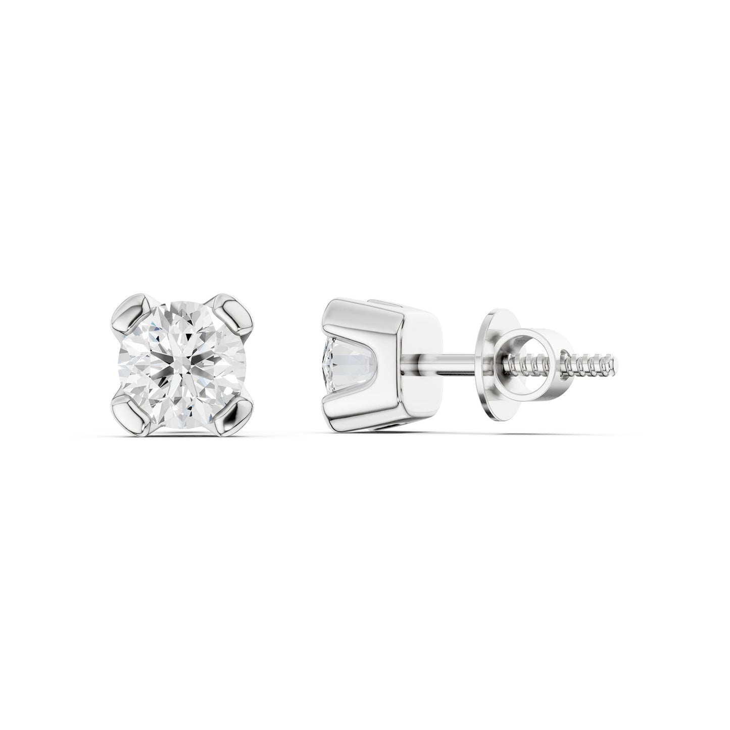 Minimalist Round-Cut Studs
