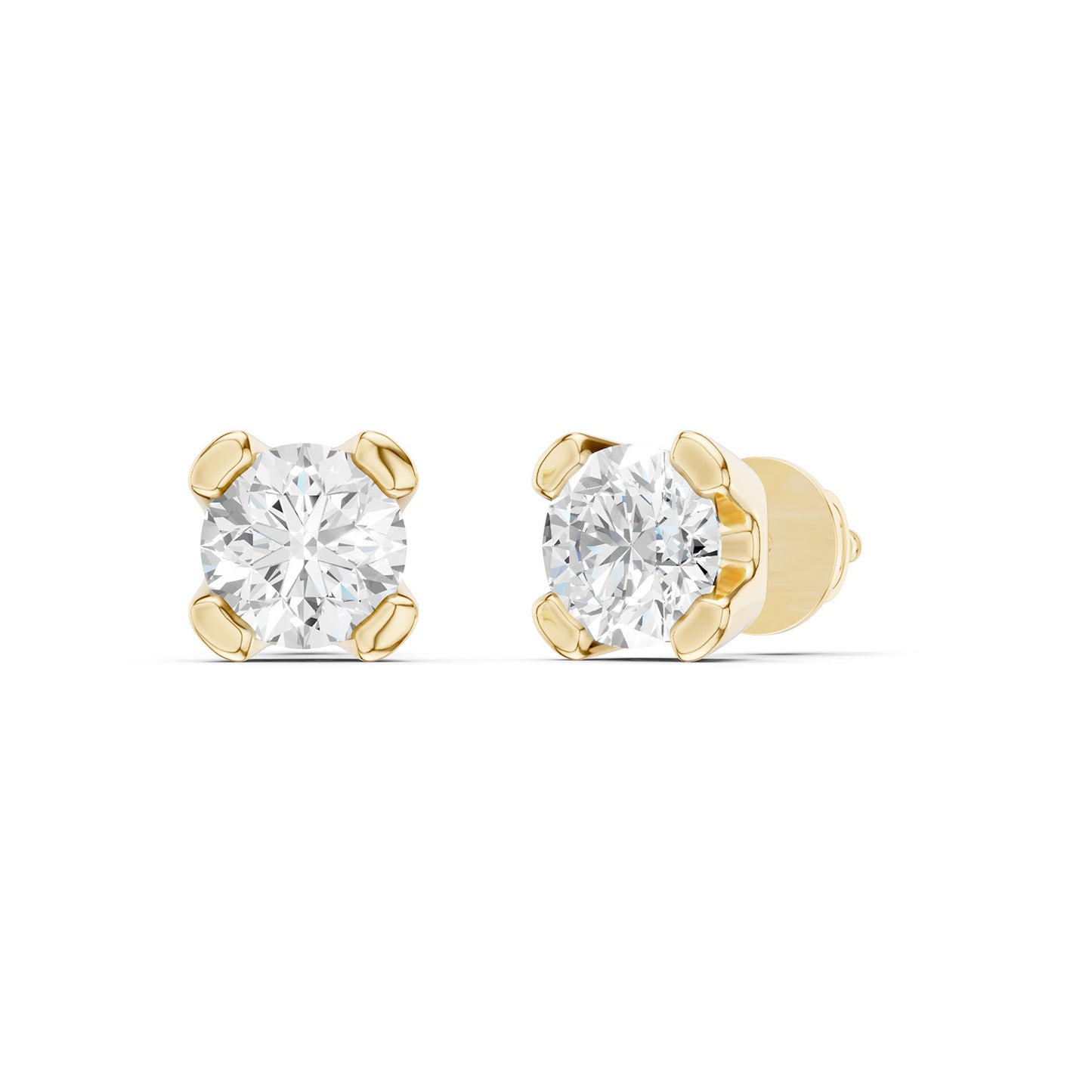 Minimalist Round-Cut Studs