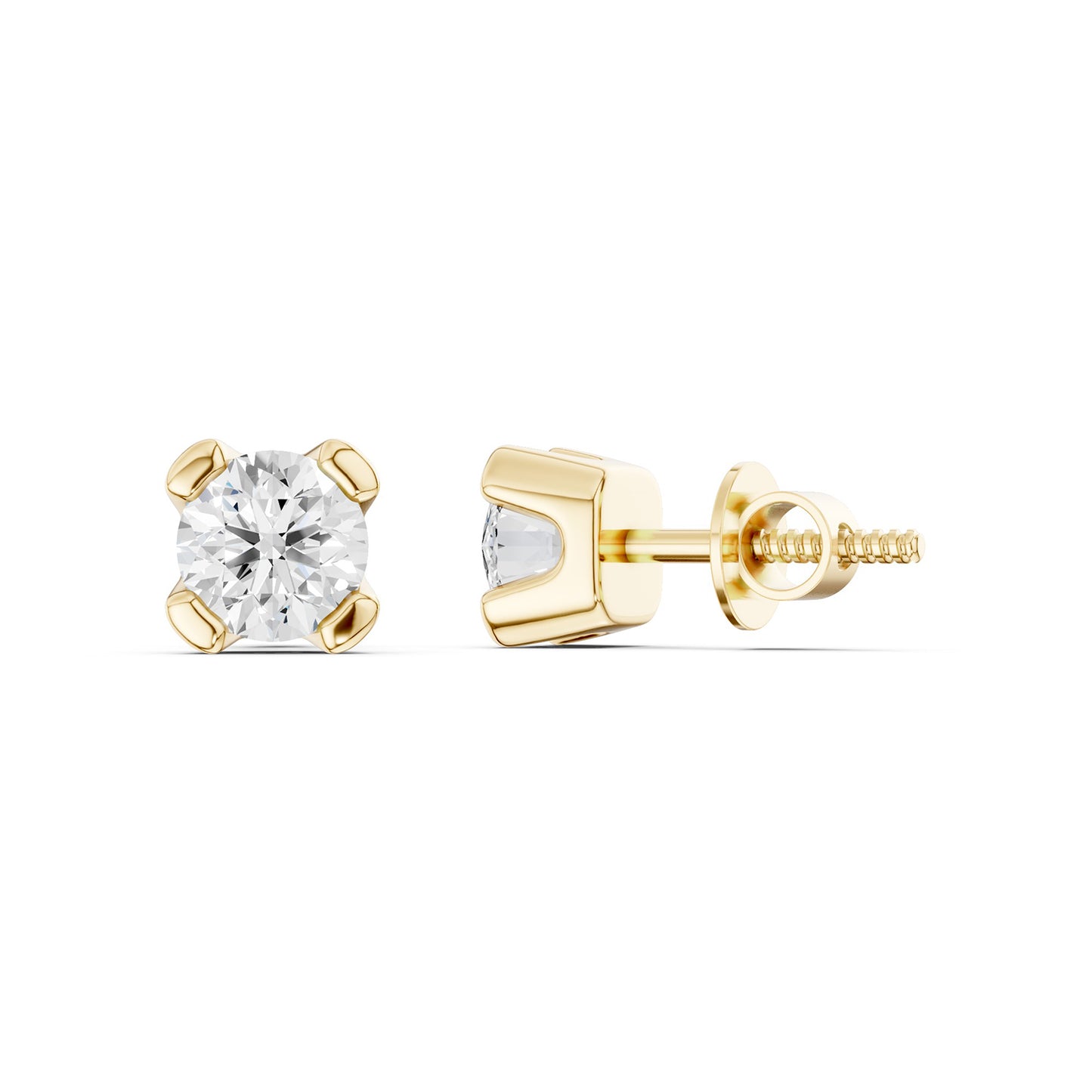 Minimalist Round-Cut Studs