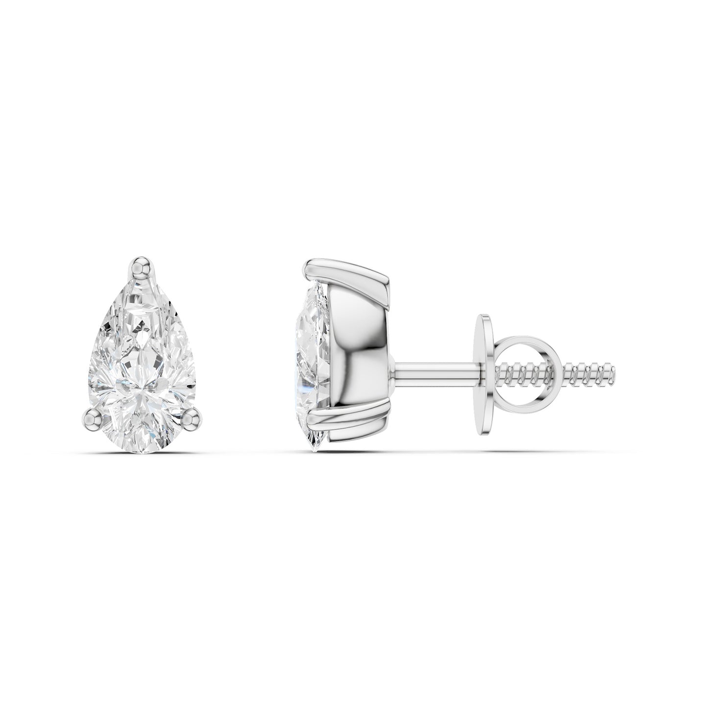 Pear-Cut Studs