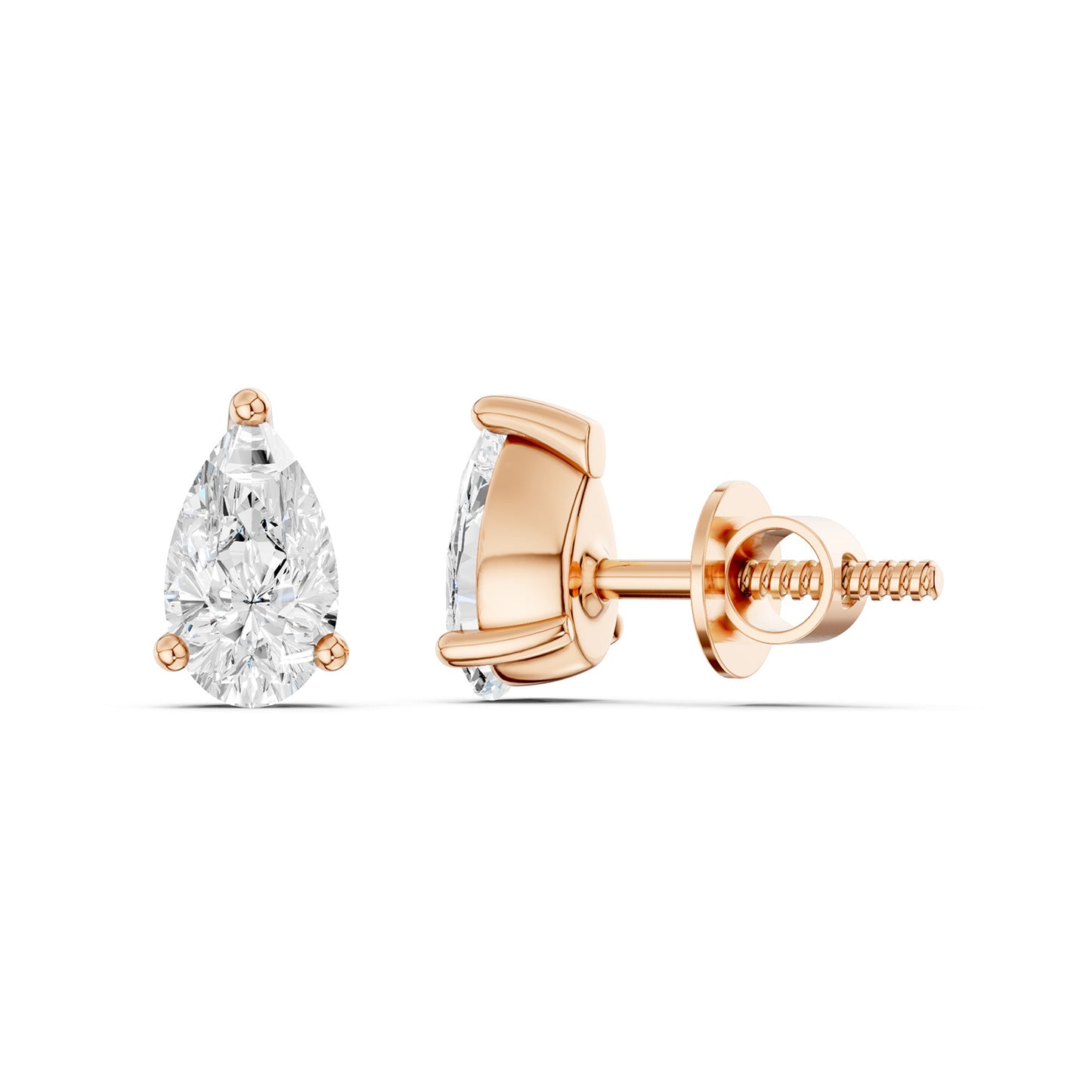 Pear-Cut Studs