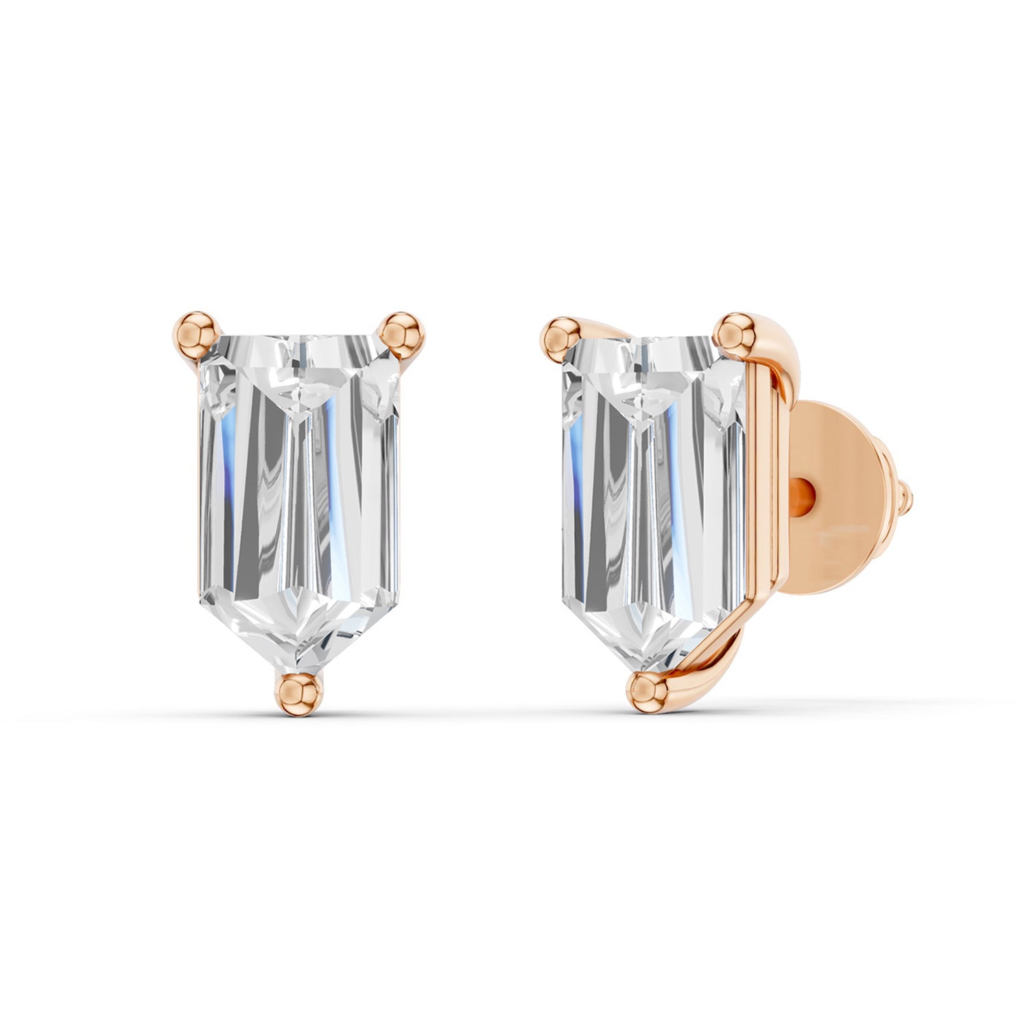 Bullet Baguette Studs