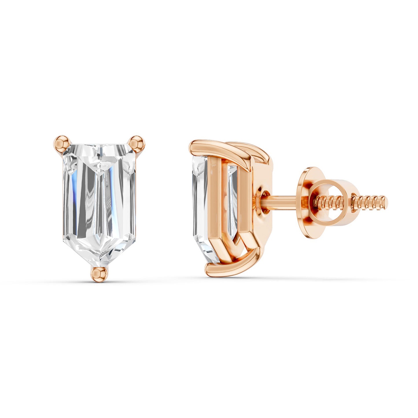 Bullet Baguette Studs