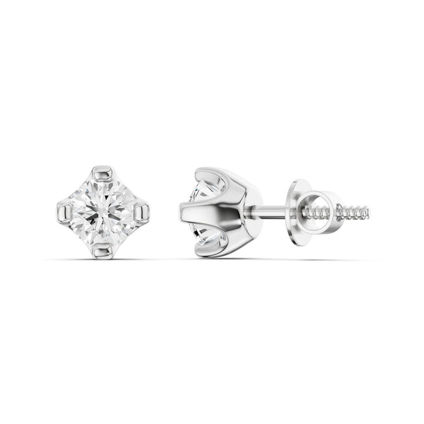 4-Prong Round Studs
