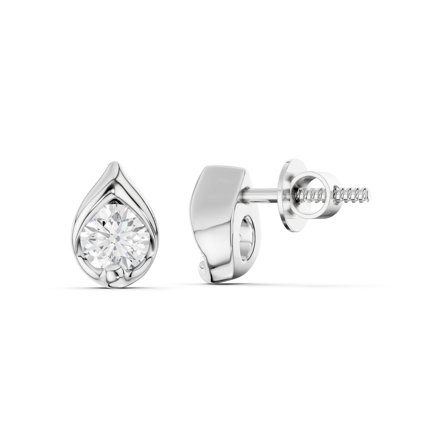 Round-Cut Dewdrop Studs
