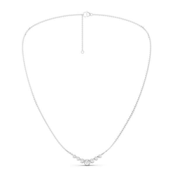Graduated Bezel Necklace