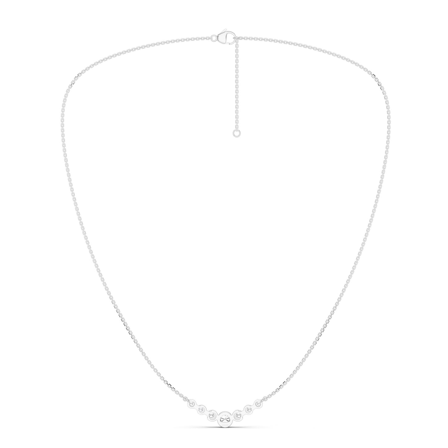 Graduated Bezel Necklace
